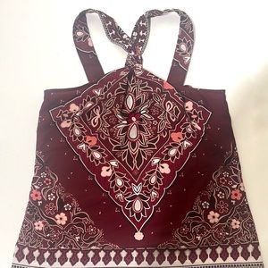 Banana Republic paisley halter top